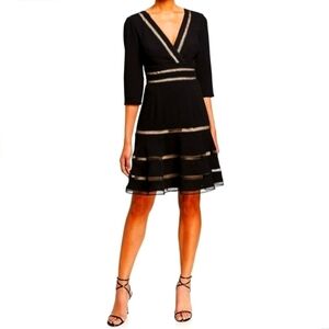 Shani Lattice Trim Fit and Flare Midi Dress 12